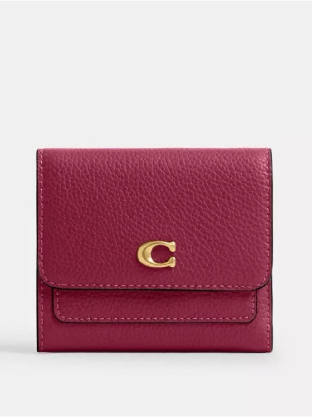 Mila Small Flap Wallet - Brass/Dark Fuchsia